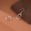 SLUYNZ Solid 925 Sterling Silver Hollow Curve Earrings Hanging for