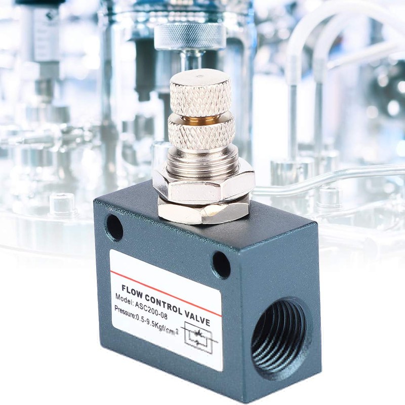 G1/4 Air Flow Control Valve, ASC200 08 Aluminium Alloy Throttle