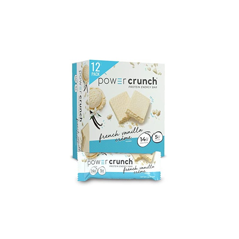 Power Crunch Protein Wafer Bars, High Protein Snacks with Delicious