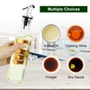 YEBODA 8oz Clear Glass Olive Oil Dispenser Bottles, and Vinegar
