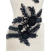 ESOSZNUA Two Colors Handmade Beaded Crystal Patches Bodice Lace DIY