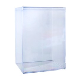 4 Crystal Clear Hard Plastic Funko Pop Protectors, Stackable Display Cases for Collectibles, Clear Gift Box for Party Favors, Made in USA by Gary Plastic Packaging
