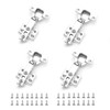 Pack of 4 Wardrobe Hinges, Soft Close Hinges for Cupboard