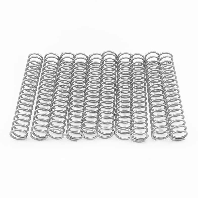 Qrity 10Pcs Coil Extended Compressed Spring, Compressed Springs, 304 Stainless