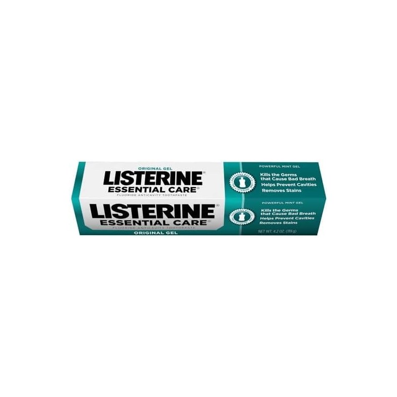 Listerine Essential Care Toothpaste Gel 4.20 oz (Pack of 4)