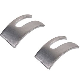 cyclingcolors 2x Segment Part Body Connector Half Moon Nuts Nuts Furniture Round 38 mm Steel Screws Antique Vintage Bed Half Moon