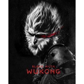 HOFOYA Black Myth Wukong Necklace Game Trendy Merch Stuff Gifts Qi Tian Da Sheng Sun Wukong Necklace Jewelry for Son Brother Bestfriend Vintage Monkey King Pendant for Men,24 Inch Chains.