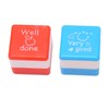 24PCS Teacher Stamps Reusable English Homework Encouraging Grading Stamp for