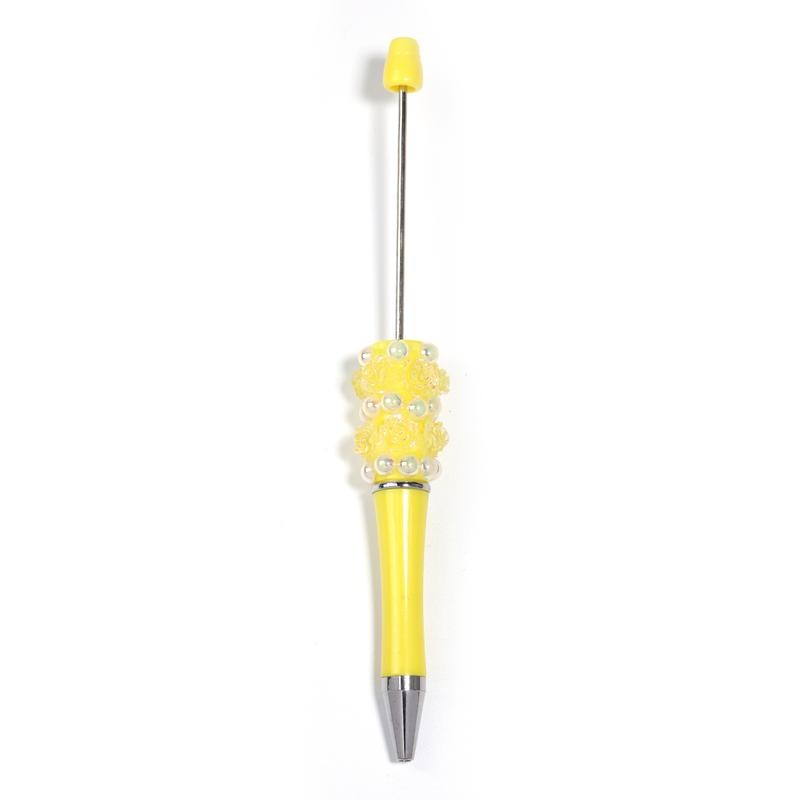 【P206】5pcs Beadable Pens pearl flower shape:_SL307005