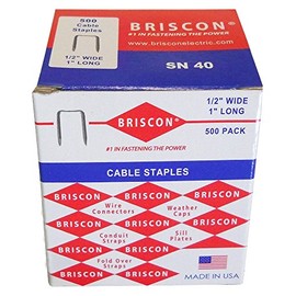 Briscon SN-40-500 NM Cable Staples (500 Pack)