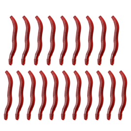 Kisangel 100pcs Realistic Fishing Lures Soft Bait for Freshwater Fishing Red Simulation for Attracting Fish Species