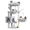 Heybly Cat Tree, 39.4 Inches Tower Condo with Scratching Post,