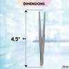 Dissecting Tweezers with 1x2 Rat Tooth Jaws Made of Stainless
