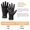 HOLDINA Women's Winter Warm Gloves, Touchscreen Gloves with Non-Slip Leather,