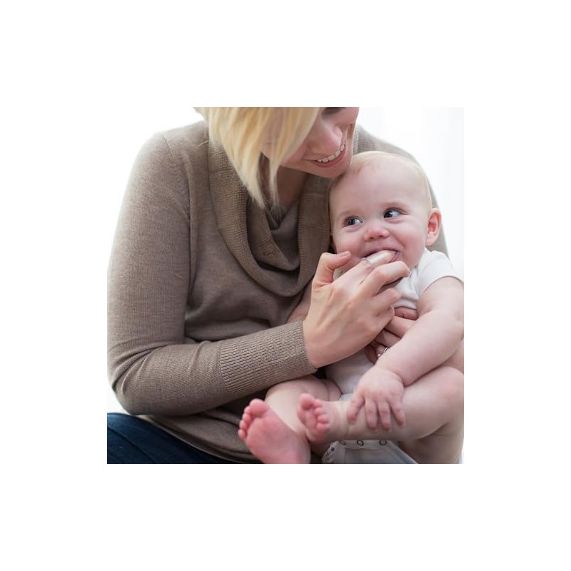 Dr. Brown's 100% Silicone Baby Finger Toothbrush and Toothpaste Set,