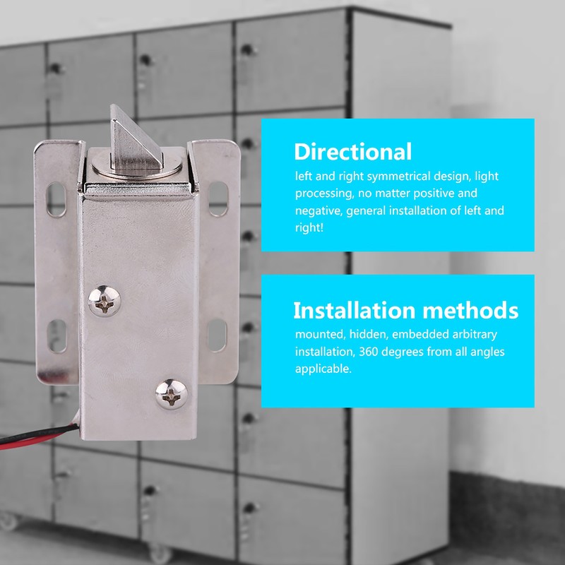 Solenoid Electromagnetic Electric Lock Access Control for Door Cabinet Drawer