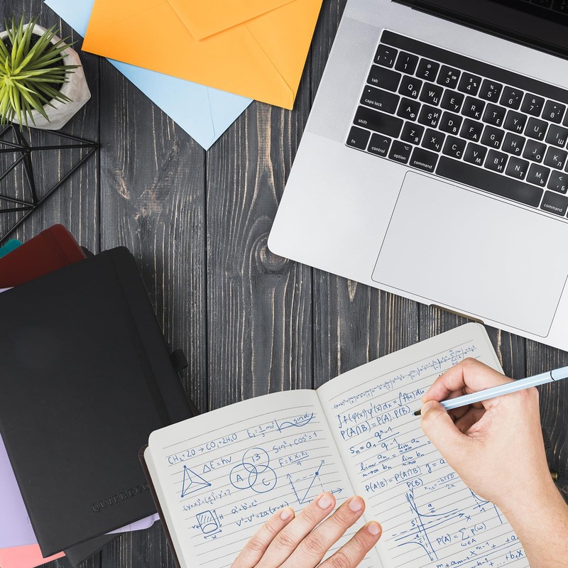 Notebook A5 Lined Hardback 2 Pack - Thick Journal Notpad