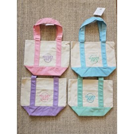 Joe's Jeans NEW Trader Joe’s Mini Pastel Canvas Tote Bag *Set Of 4 Colors*