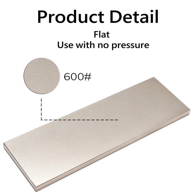 Diamond Sharpening Stone 600 Grit - Knife Sharpener Whetstone for