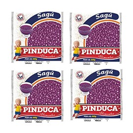 Pinduca - Sagu - Tapioca in Pearl - 17.64 Oz (PACK OF 4) | Sagu - Tapioca em Pérola - 500g