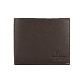 EC COVERI Men's Genuine Leather Wallet with Wallet and Box, Bronzer Head No.1, Elegant