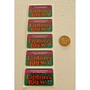 Vintage 1x1.75" Lipton's Brew Strawberry & Plum Machine Sticker Sheet