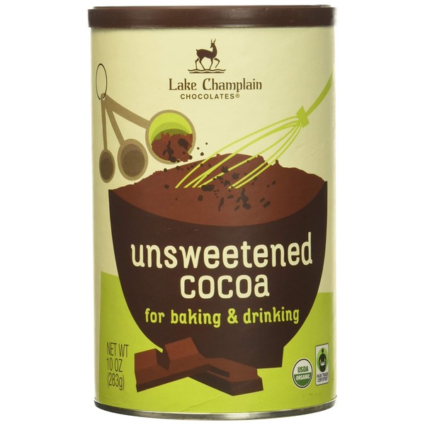 Lake Champlain Chocolates Unsweetened Organic Cocoa, 10 oz
