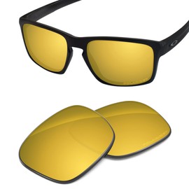Tintart Performance Replacement Lenses Compatible with Oakley Sliver F Folding OO9246 Polycarbonate Polarized Etched-Golden Yellow