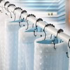 Goowin Shower Curtain Hooks, Rust Resistant Shower Curtain Rings Metal