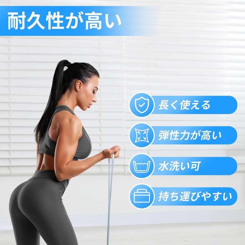 TheFitLife Stretch Tube Stretch Band Exercise Fitness (Light Blue)