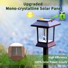 Glosola 6Pack Solar Pathway Lights Outdoor Waterproof IP65, Brown Solar