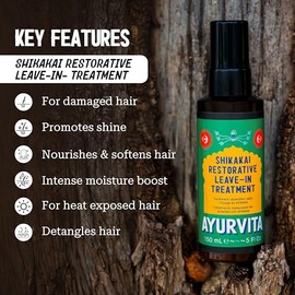 Leave-In Treatment – Conditioner for Dry Damaged Hair - Conditioning & Nourishing - For Men & Women - Ayurvedic Hair Care Repair Treatment - Soft, Ant