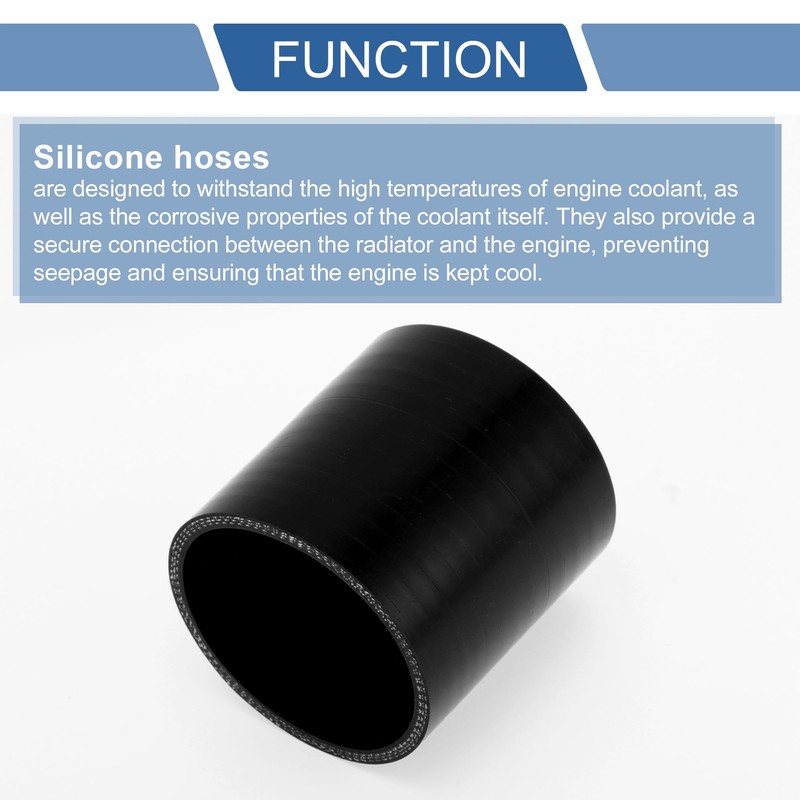 X AUTOHAUX Straight Coupler Silicone Hose 65mm/2.56" ID 2.99" Length