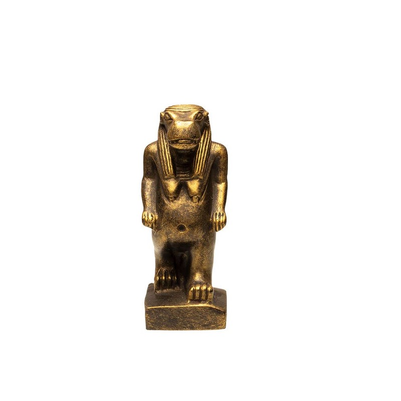 Taweret Egyptian Goddess - Bronze Hippo Statue - Ancient Egypt