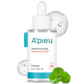 A'PIEU A'PIEU Madecassoside Tetrasome Cica Face Serum Ampoule 1.69 Fl oz / 50ml - Upgraded Madecassoside Ampoule, Enhanced Skin Protection, Tetrasome Technology, Smooth Application, 3x Faster Absorption