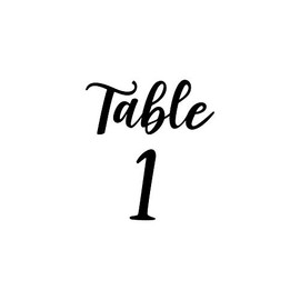Aurabeam Vinyl Art Decals - Seating Chart Table Numbers 1-12 - from 5" x 4.5" Each - Elegant Find Your Seat Wedding Plan Couples Bride Groom Husband Wife Marriage Reception Love Decor
