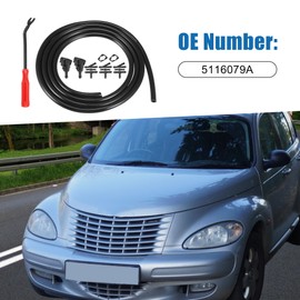 A ABSOPRO Windshield Washer Nozzle Kit 5116079A Tool Kit Wiper Wash Spray Jet for Chrysler PT Cruiser 2001-2010 Plastic (Set of 15)