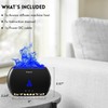 POSVIU Essential Oil Diffuser - Upgraded Color Changing Flame Diffuser