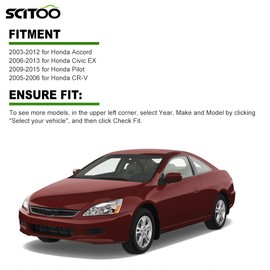 SCITOO 1 X Key Fob Shell Case for Honda Accord for Civic EX for Pilot for CR-V 2003-2015