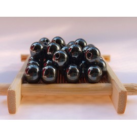 abalorio de piedra de 8 mm, 100 abalorio de hematita negra redondas y sueltas para hacer pulseras, collares, joyas (8 mm, hematita negra 60819)