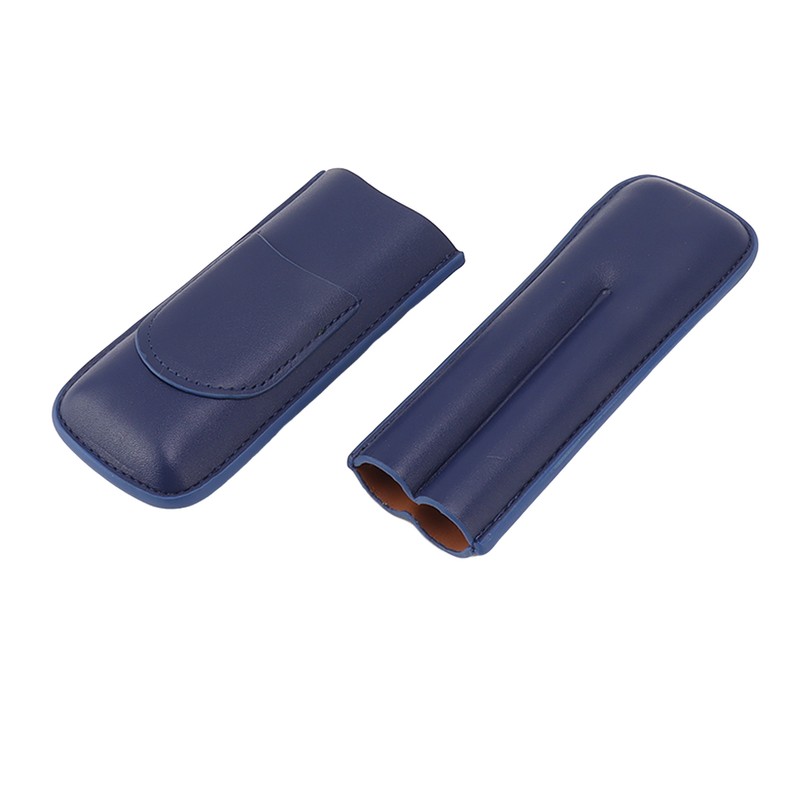 Cigar Case Elegant Vintage Hand Crafted Slim Portable 2 Fingers