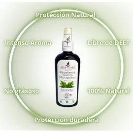 Self Care Repelente contra Mosquitos de Citronella, 100% Natural, sin DEET, no grasoso, apto para toda la familia, 250 ml