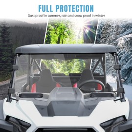 SAUTVS Full Windshield for RZR XP 1000 2024 2025, Clear Scratch Resistant Coating Vented Front Full Windshield Windscreen Window with Vents for Polaris RZR XP 1000 / XP 4 1000 2024 2025 Accessories