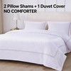 AORISSI 100% Cotton Duvet Cover Set Soft Comfortable with Embroidery
