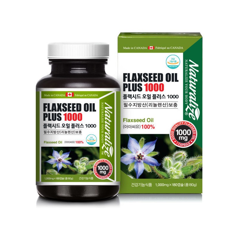 V Solution Flaxed Oil Plus 1000 180C Vegetable Omega 3