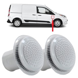 BIAREN 2x Side Marker Indicator Repeater Light Lamp Lens Clear For Ford Transit Tourneo Connect 4972773 9T1613K376AA