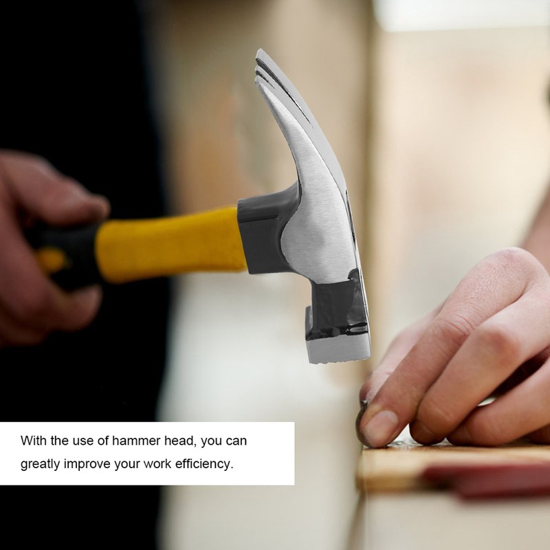 13oz Right Angle Double Fork Carpenter Claw Hammer Head Woodworking