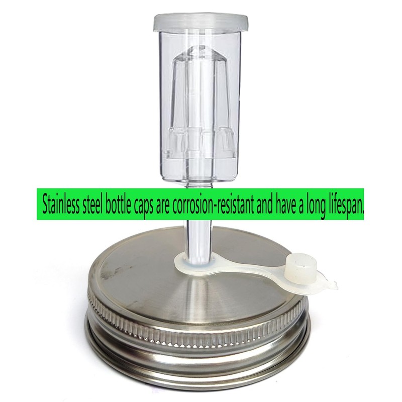YOBNKU 2 set Complete Fermentation Kit，2 Fermenting Mason Jars ，2