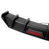 KUAFU Rear Bumper Diffuser Spoiler W/ Led Light Carbon Look