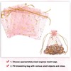 MECCANIXITY Organza Bag 3.5" x 5", Sheer Moon Star Mesh